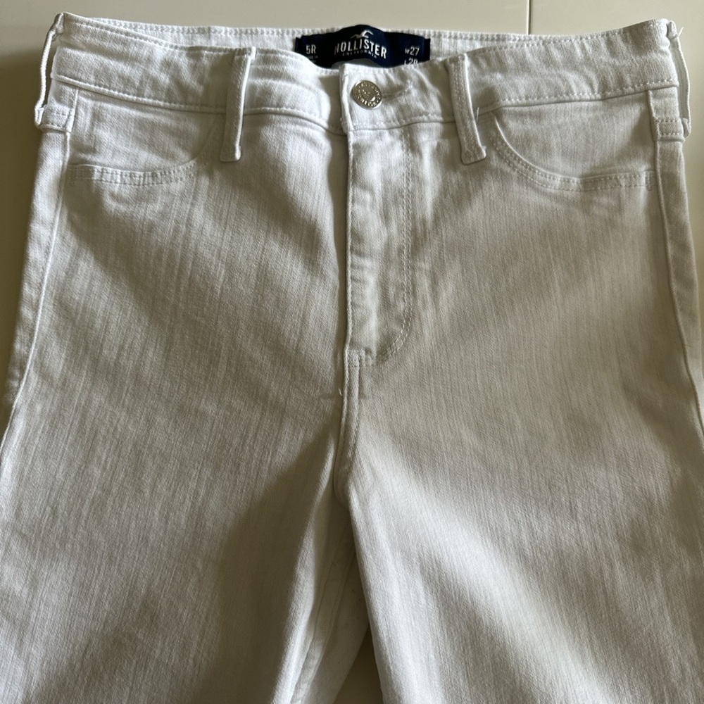Hollister white jeans